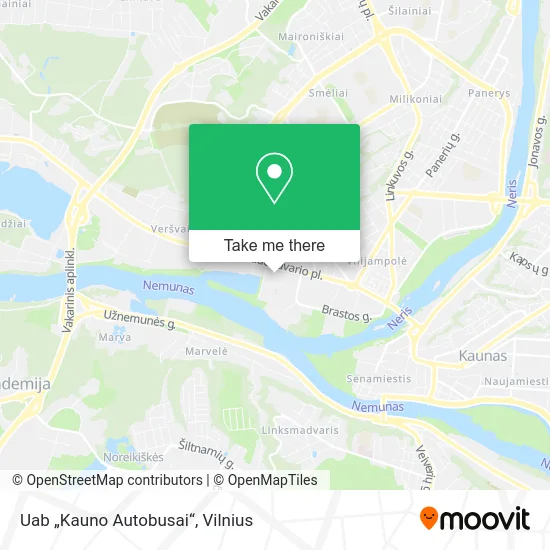Карта Uab „Kauno Autobusai“