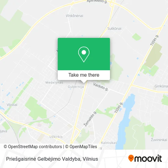 Карта Priešgaisrinė Gelbėjimo Valdyba