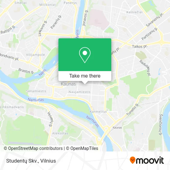 Карта Studentų Skv.