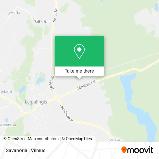 Карта Savanoriai
