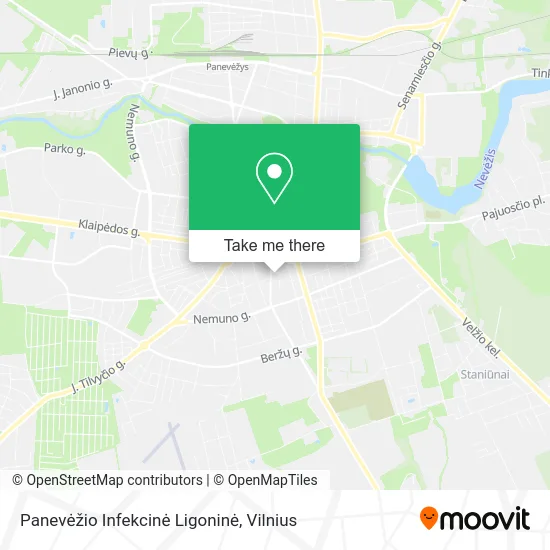 Карта Panevėžio Infekcinė Ligoninė
