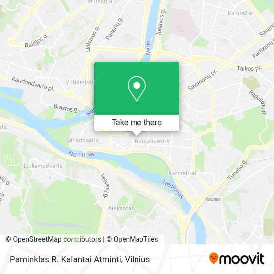 Карта Paminklas R. Kalantai Atminti