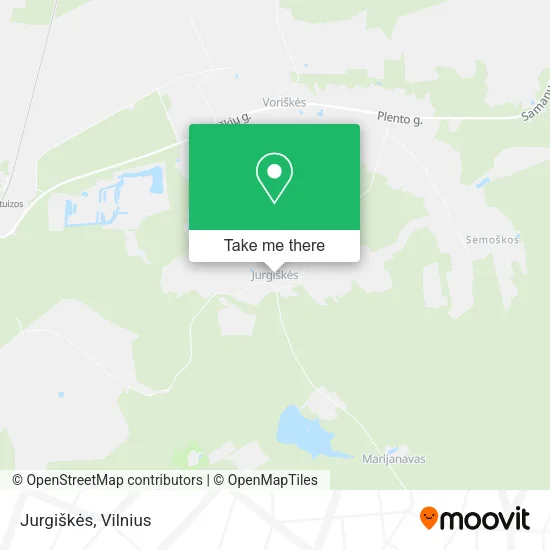 Карта Jurgiškės