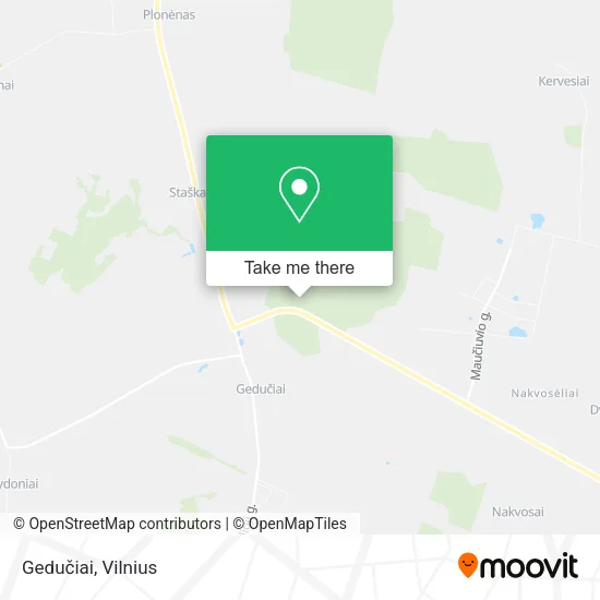 Карта Gedučiai