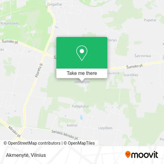 Карта Akmenytė