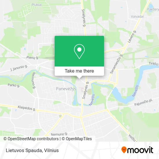 Карта Lietuvos Spauda