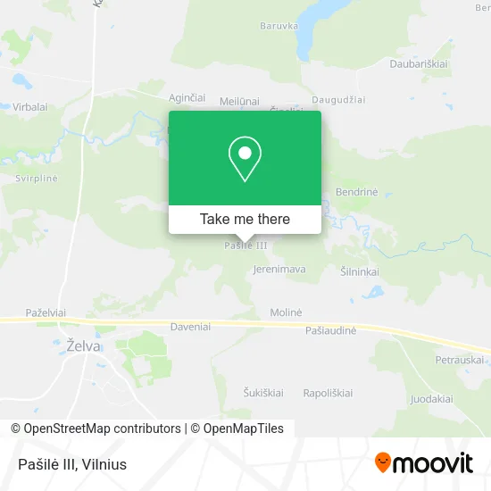 Карта Pašilė III