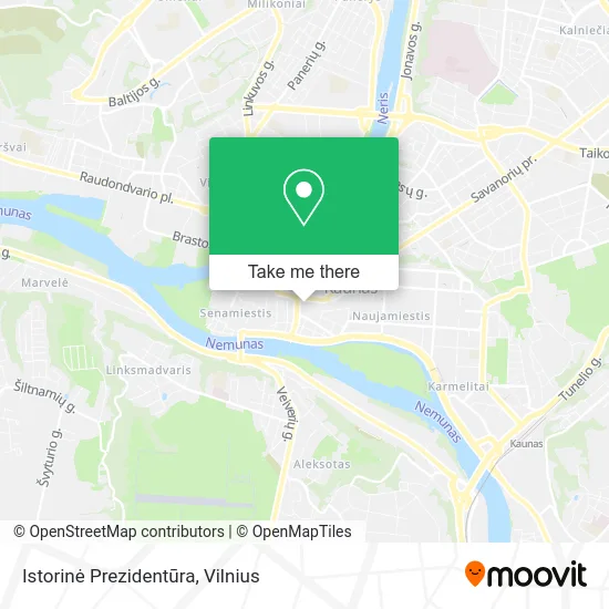 Карта Istorinė Prezidentūra