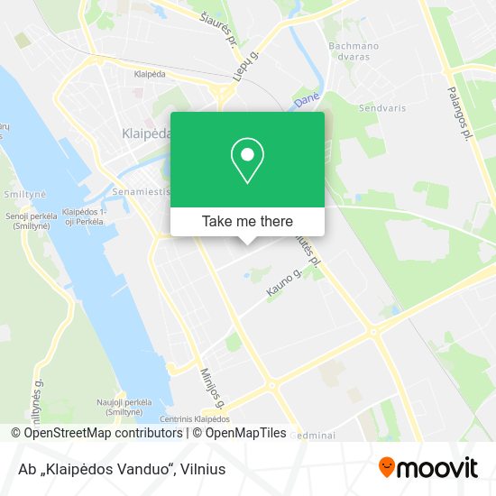 Карта Ab „Klaipėdos Vanduo“