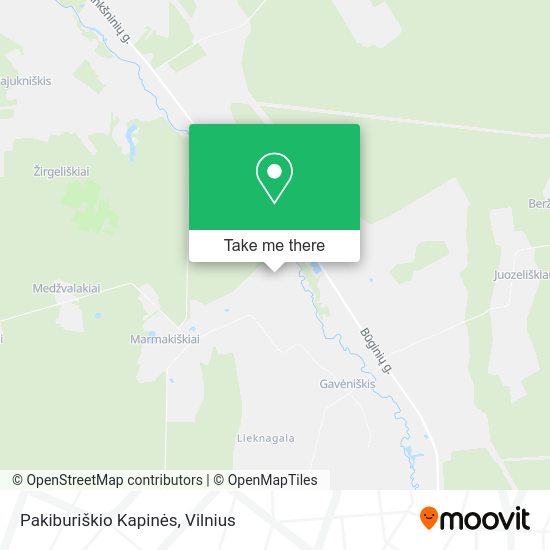 Карта Pakiburiškio Kapinės