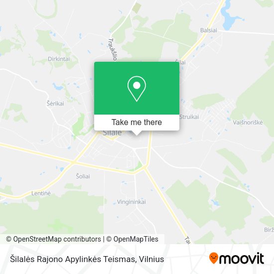 Карта Šilalės Rajono Apylinkės Teismas