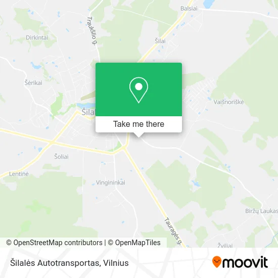 Карта Šilalės Autotransportas