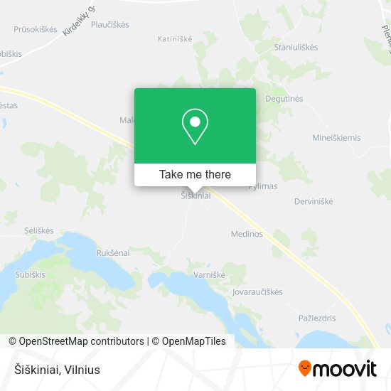 Карта Šiškiniai