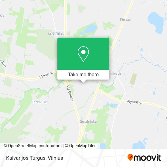 Карта Kalvarijos Turgus