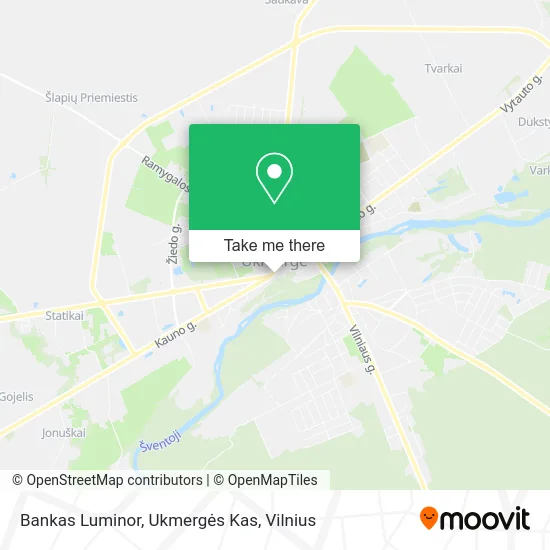 Карта Bankas Luminor, Ukmergės Kas
