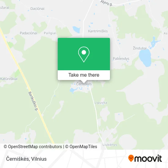 Карта Černiškės