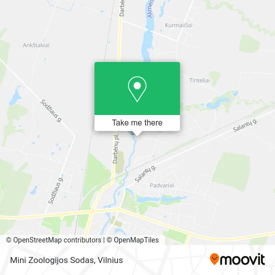 Карта Mini Zoologijos Sodas