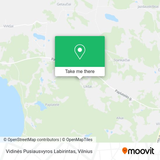 Карта Vidinės Pusiausvyros Labirintas