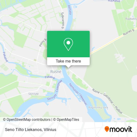Карта Seno Tilto Liekanos