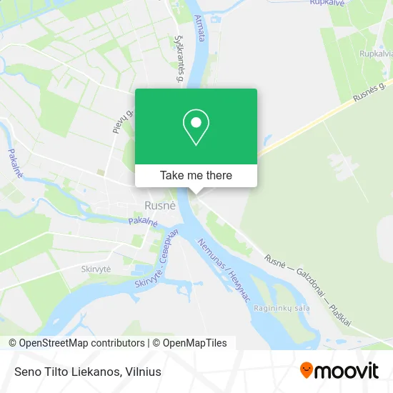 Карта Seno Tilto Liekanos