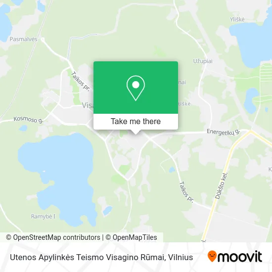 Карта Utenos Apylinkės Teismo Visagino Rūmai