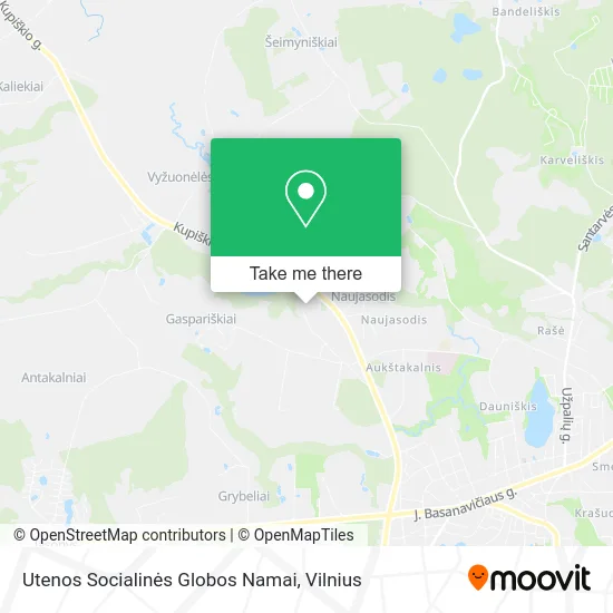 Карта Utenos Socialinės Globos Namai