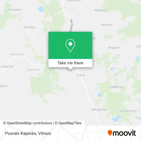 Карта Pusnės Kapinės