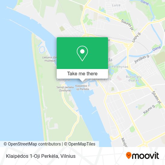 Карта Klaipėdos 1-Oji Perkėla