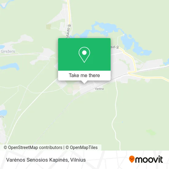 Карта Varėnos Senosios Kapinės