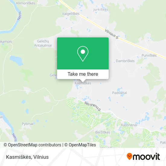 Карта Kasmiškės