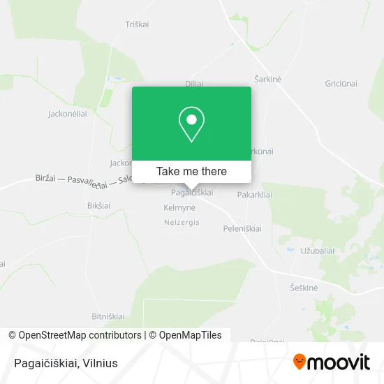Карта Pagaičiškiai