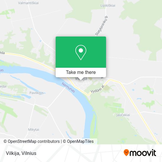 Карта Vilkija