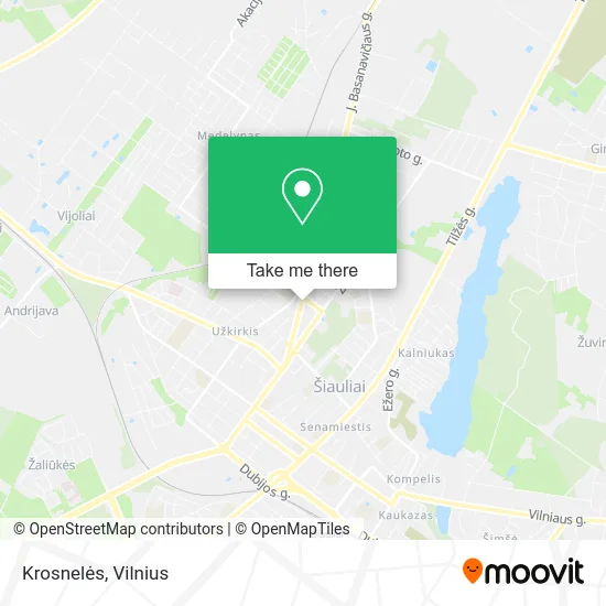 Карта Krosnelės