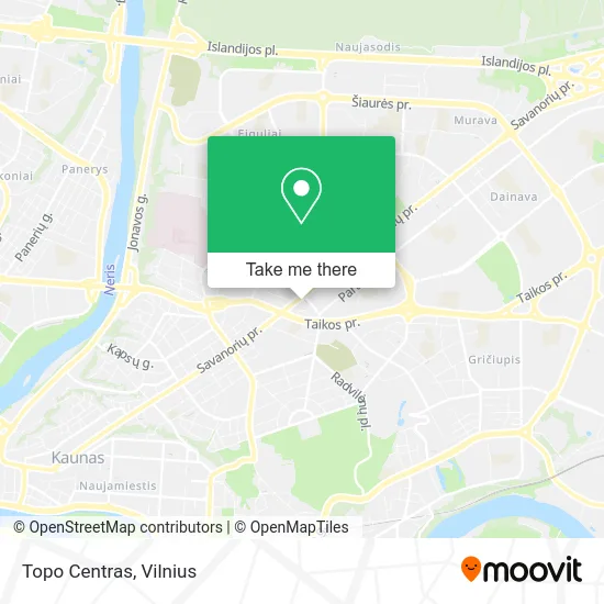 Карта Topo Centras