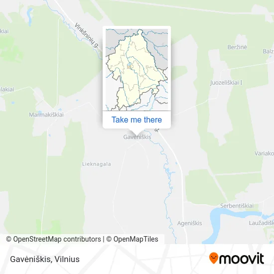 Карта Gavėniškis