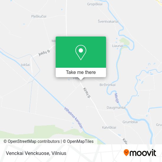 Карта Venckai Venckuose