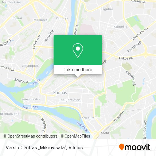Карта Verslo Centras „Mikrovisata“