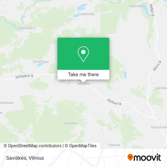 Карта Saviškės