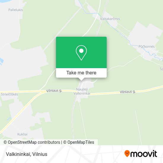 Карта Valkininkai