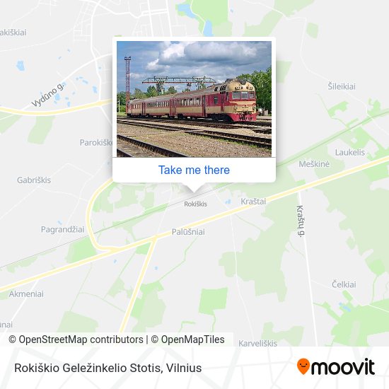 Карта Rokiškio Geležinkelio Stotis