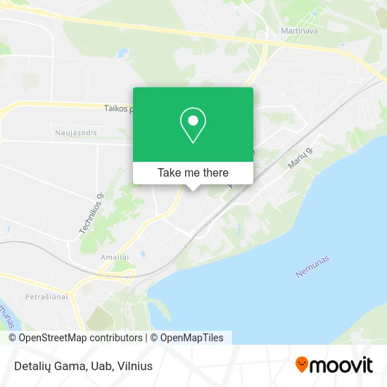 Карта Detalių Gama, Uab