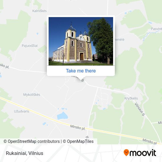 Карта Rukainiai