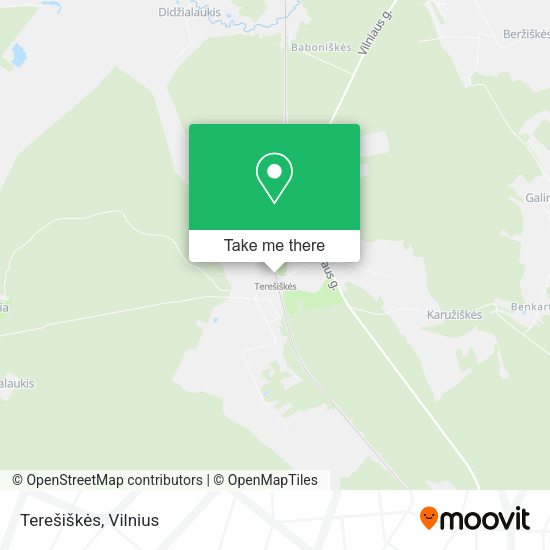 Карта Terešiškės
