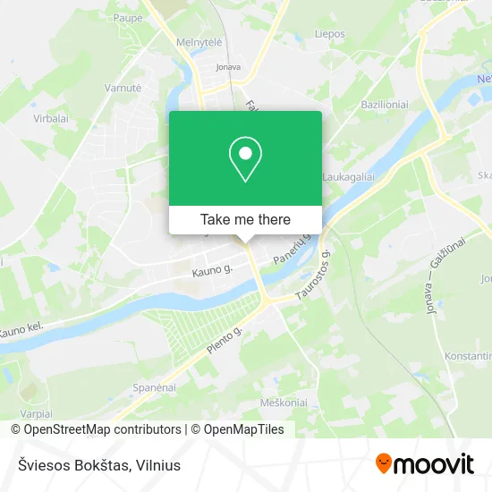 Карта Šviesos Bokštas