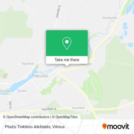 Карта Pliažo Tinklinio Aikštelės