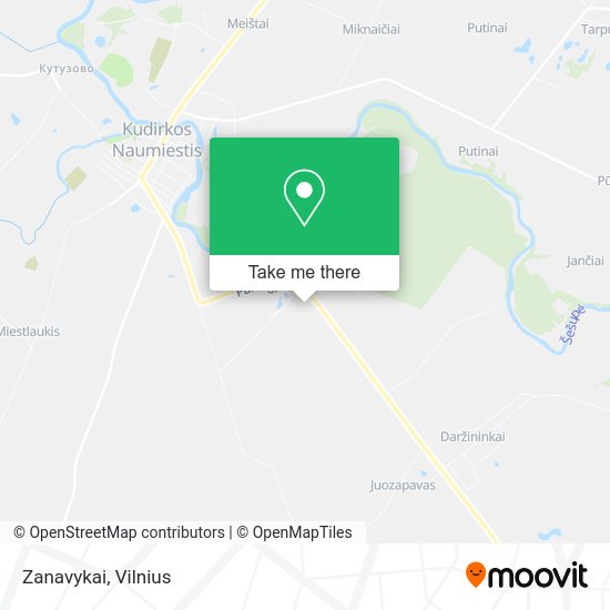 Карта Zanavykai