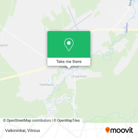 Карта Valkininkai