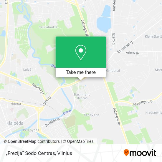 Карта „Frezija“ Sodo Centras