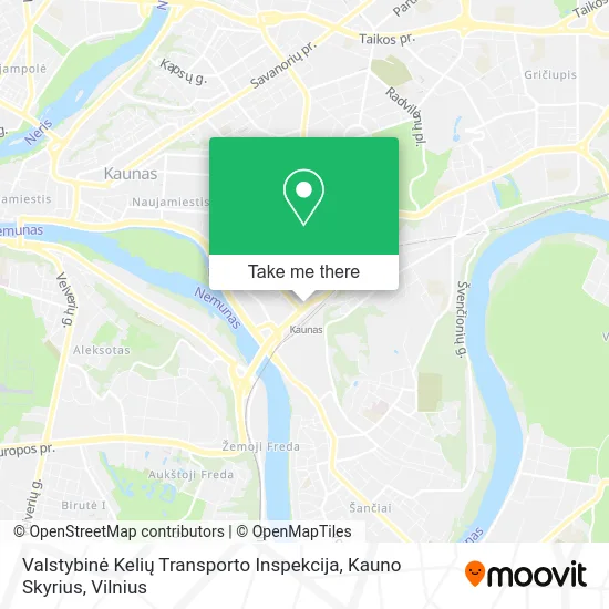 Карта Valstybinė Kelių Transporto Inspekcija, Kauno Skyrius