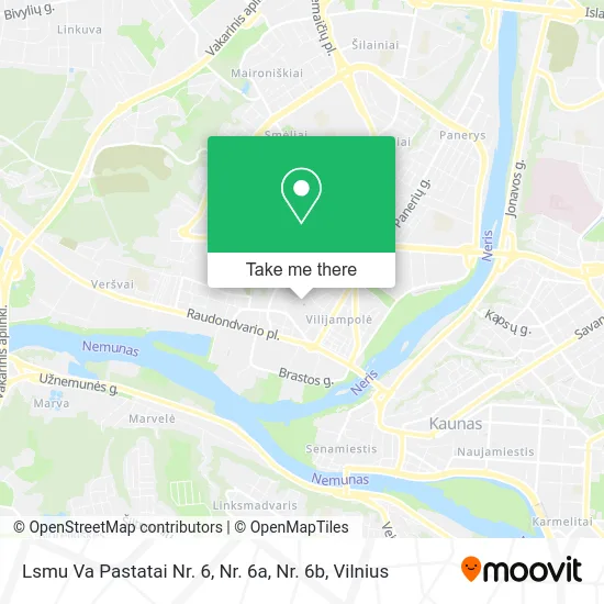 Карта Lsmu Va Pastatai Nr. 6, Nr. 6a, Nr. 6b